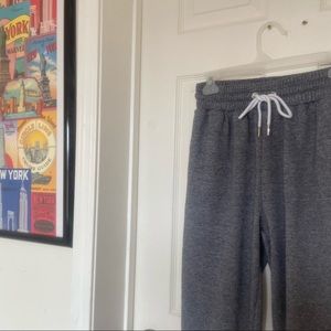 Streetwear Society Small Gray Heather Elastic Adjustable Tie Cuffed Sweatpants